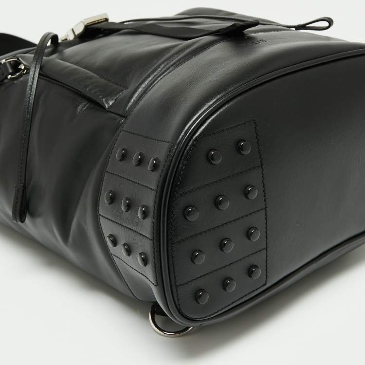 Pre Owned Tod's Black Leather Backpack 