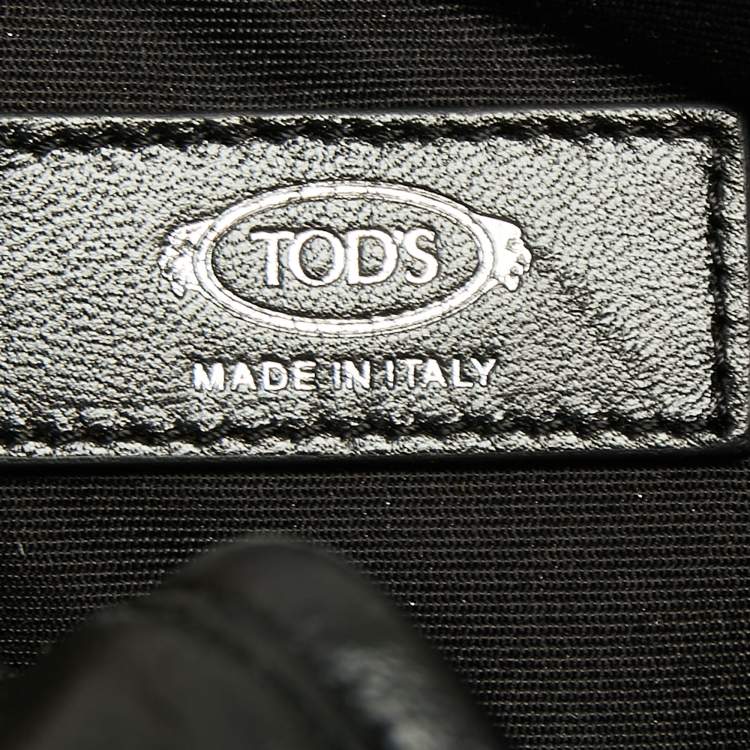 Pre Owned Tod's Black Leather Backpack 