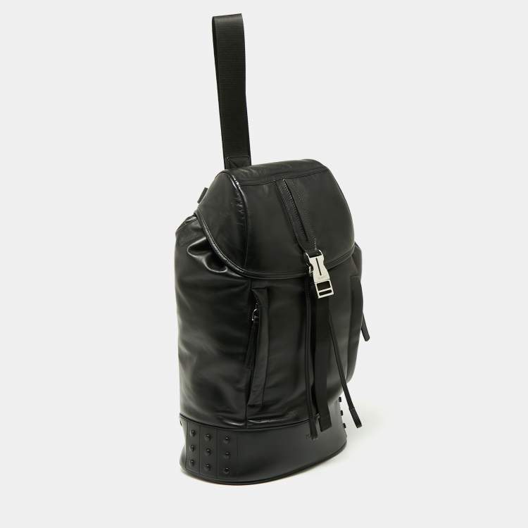Pre Owned Tod's Black Leather Backpack 