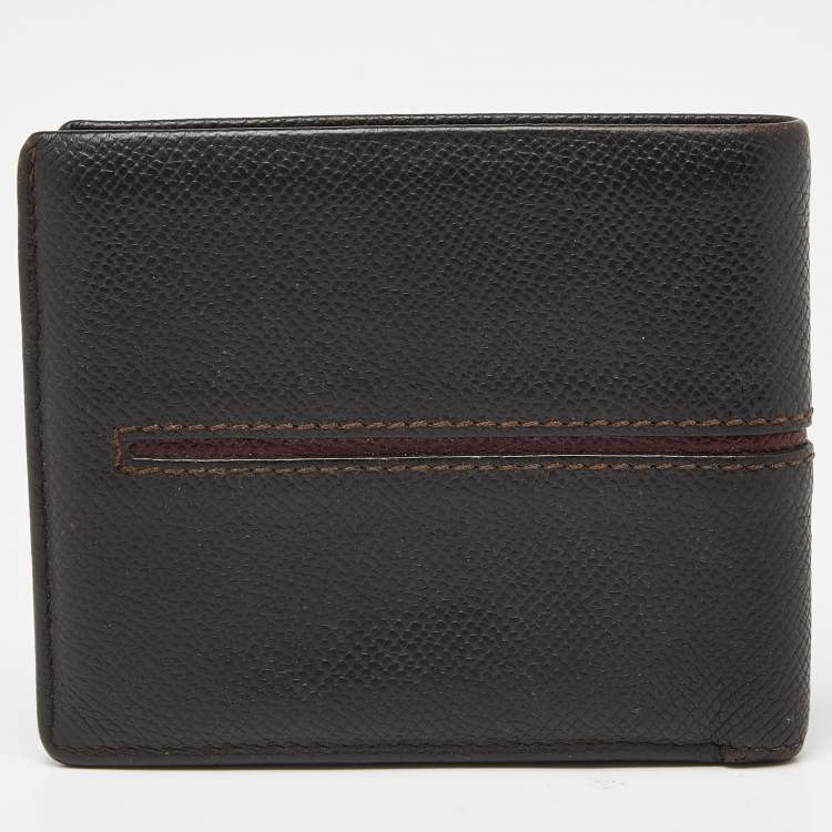 Pre Owned Tod's Brown Leather Bifold Wallet