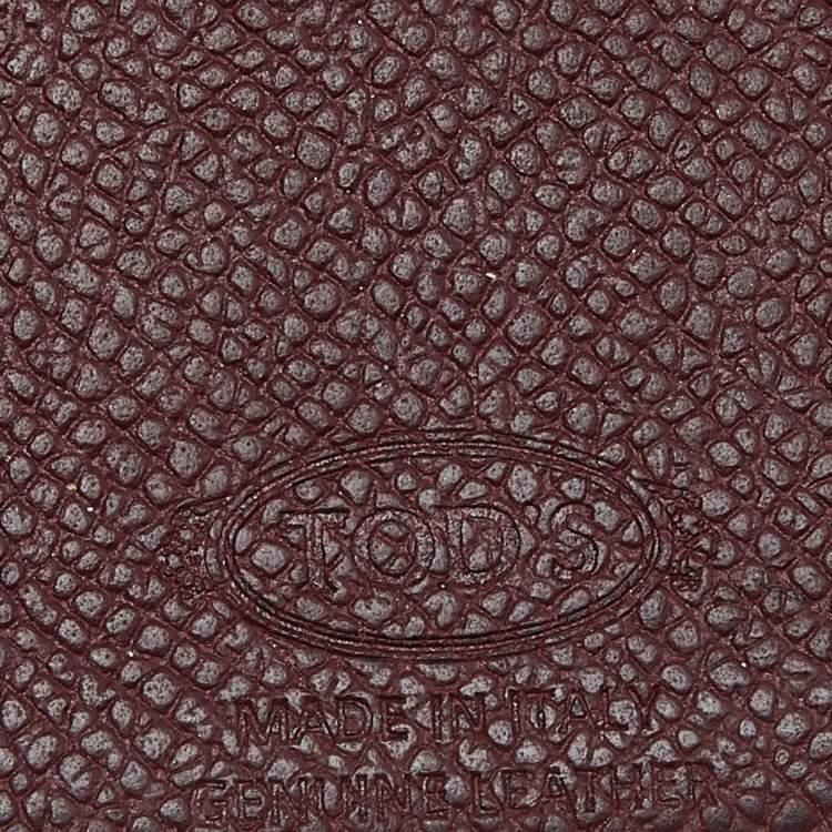 Pre Owned Tod's Brown Leather Bifold Wallet
