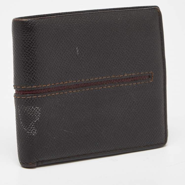 Pre Owned Tod's Brown Leather Bifold Wallet