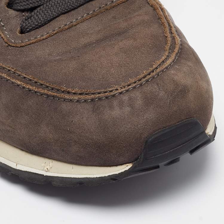 Pre Owned Tod's Brown Nubuck Lace Up Sneakers Size 41