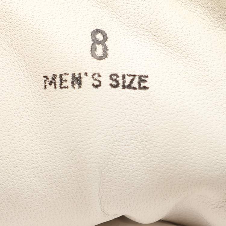 Pre Owned Tod's White/Black Printed Leather Low Top Sneakers Size 42