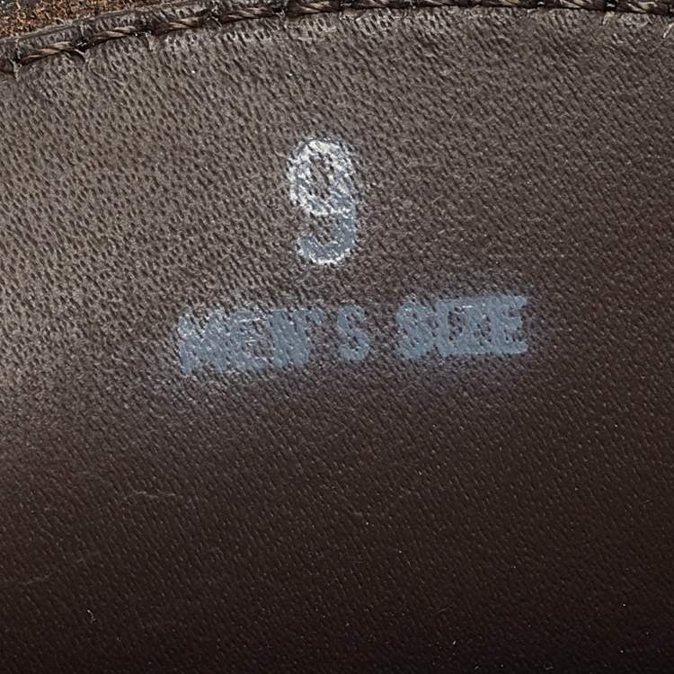 Pre Owned Tod's Brown Leather Gommino Penny Slip On Loafers Size 43