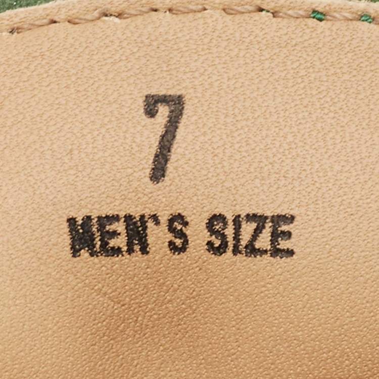 Pre Owned Tod's Green Suede Gommini Bow Loafers Size 41
