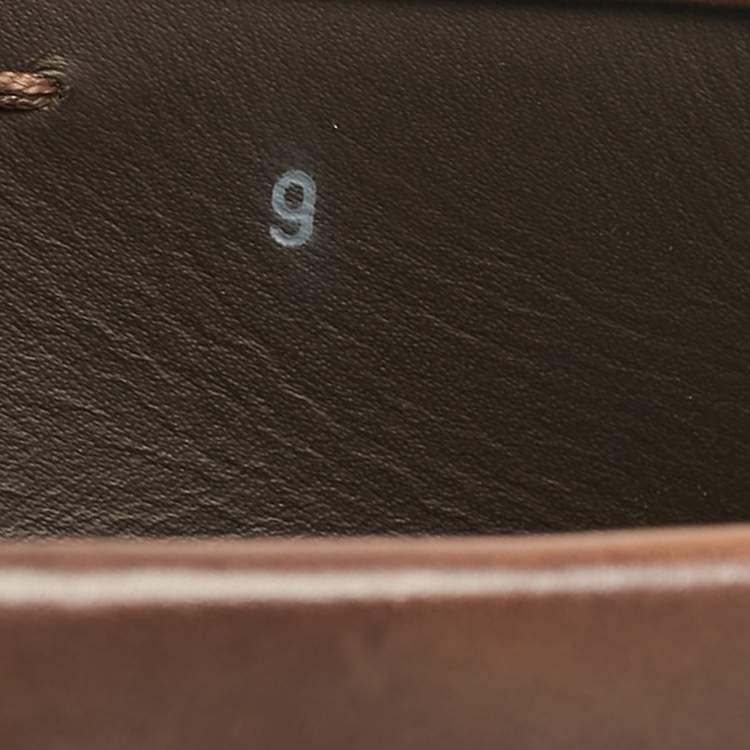 مملوكة مسبقًا Tod's Brown Leather Slip On Loafers Size 43