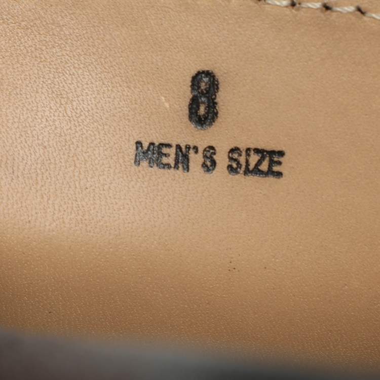 Pre Owned Tod's Black Leather Gommino Penny Slip On Loafers Size 42