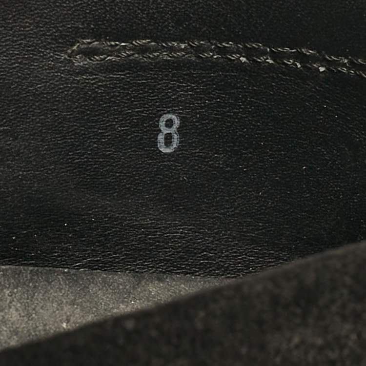 Pre Owned Tod's Black Suede Slip On Driver Loafers Size 42