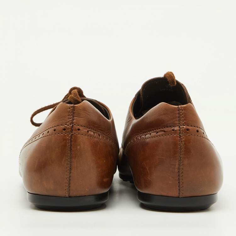 Pre Owned Tod's Brown Leather Lace Up Derby Size 44