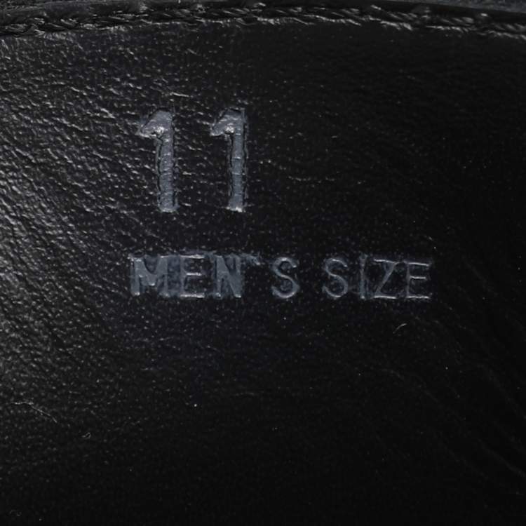Pre Owned Tod's Black Leather Penny Loafers Size 45.5