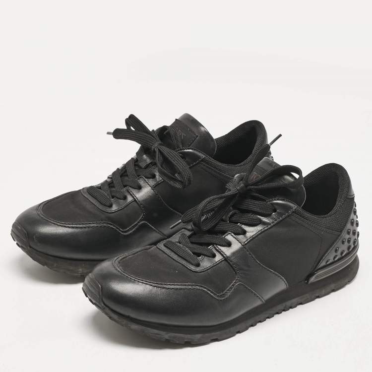 Pre Owned Tod's Black Nylon, Mesh and Leather Low Top Sneakers Size 41