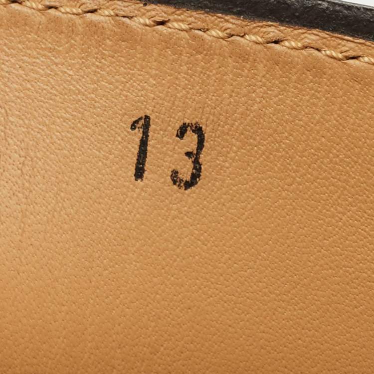Pre Owned Tod's Brown Leather Slip On Penny Loafers Size 48