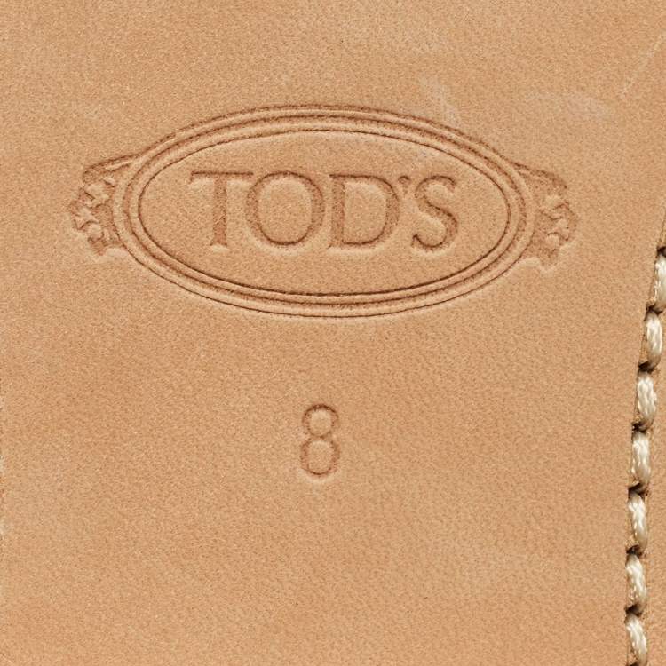Pre Owned Tod's Black Leather Penny Slip On Loafers Size 42