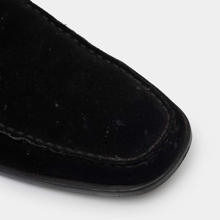 Pre Owned Tod’s Black Suede Lace Up Desert Boots Size 43