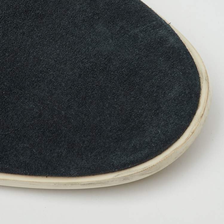 Pre Owned Tod's Deep Blue Suede Lace Up Ankle Boots Size 42