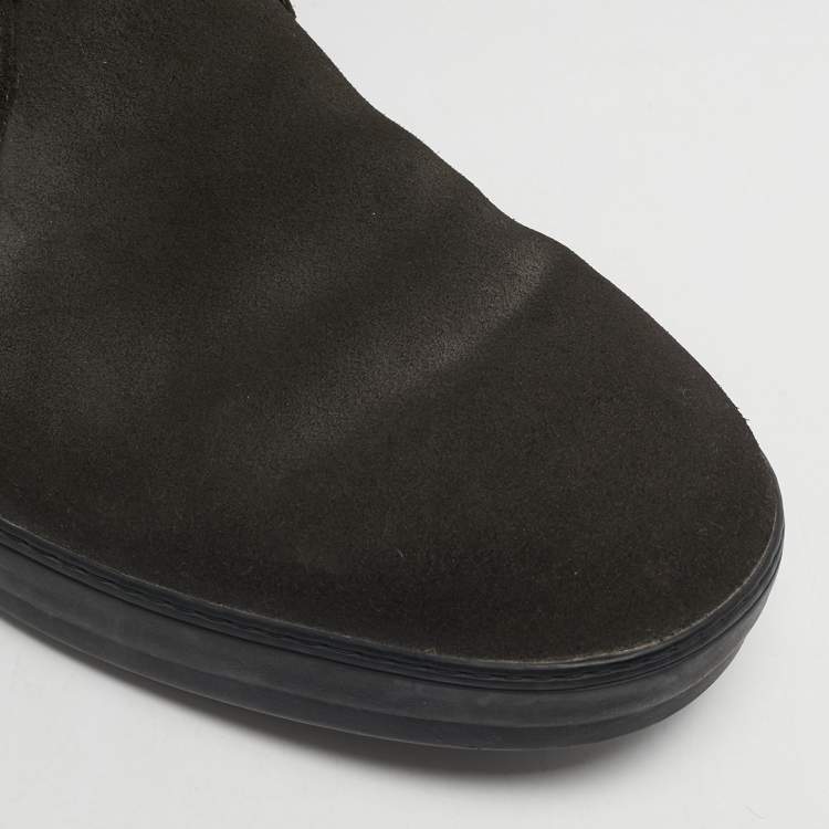 Pre Owned Tod's Brown Suede Desert Ankle Length Boots Size 43