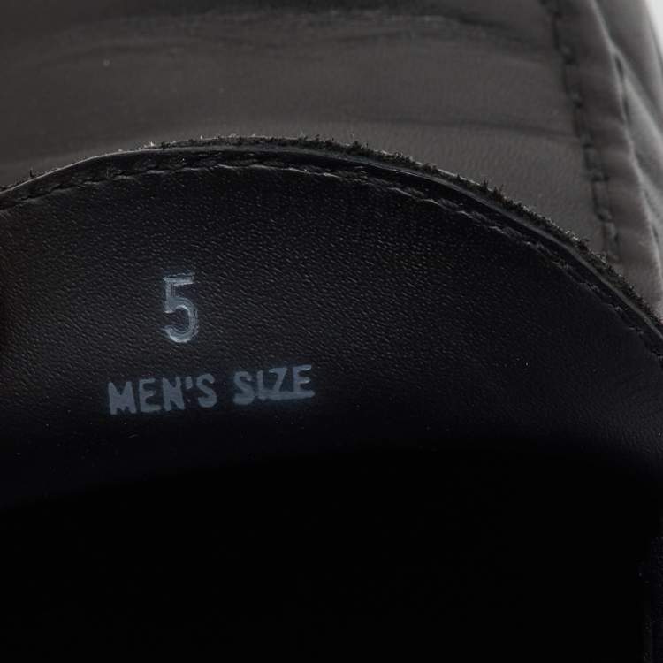 Pre Owned Tod's Black Leather Double T Slip On Loafers Size 38.5