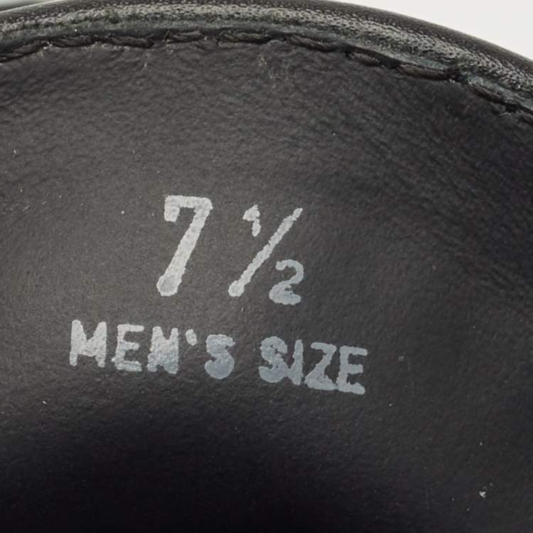 Pre Owned Tod's Black Leather T Timeless Penny Loafers Size 41.5