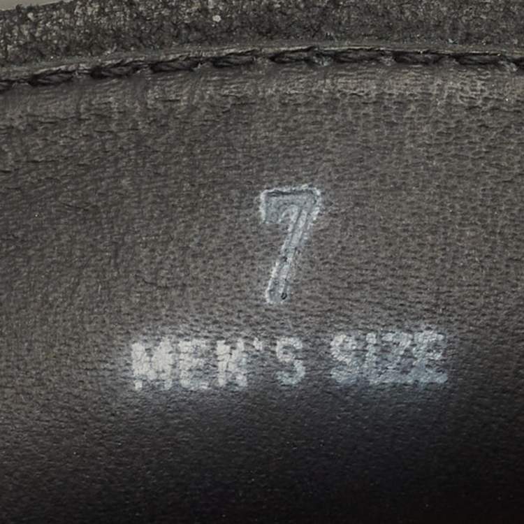 Pre Owned Tod's Black Leather Slip On Loafers Size 41