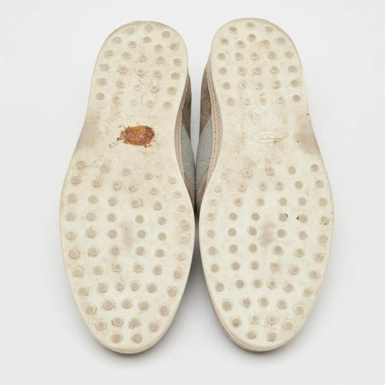 Pre Owned Tod's Light Brown Suede Slip On Sneakers Size 44