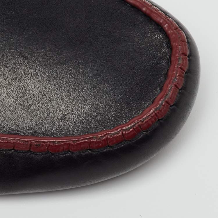 Pre Owned Tod’s For Ferrari Black Leather Gommino Driving Loafers Size 45