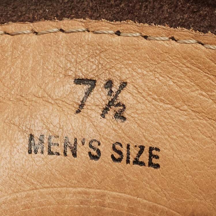 Pre Owned Tod's Brown Suede Ankle Length Boots Size 41.5