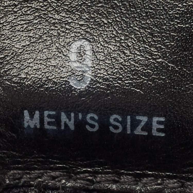 Pre Owned Tod's Size 43 Black Knit Fabric and Leather Low Top Sneakers