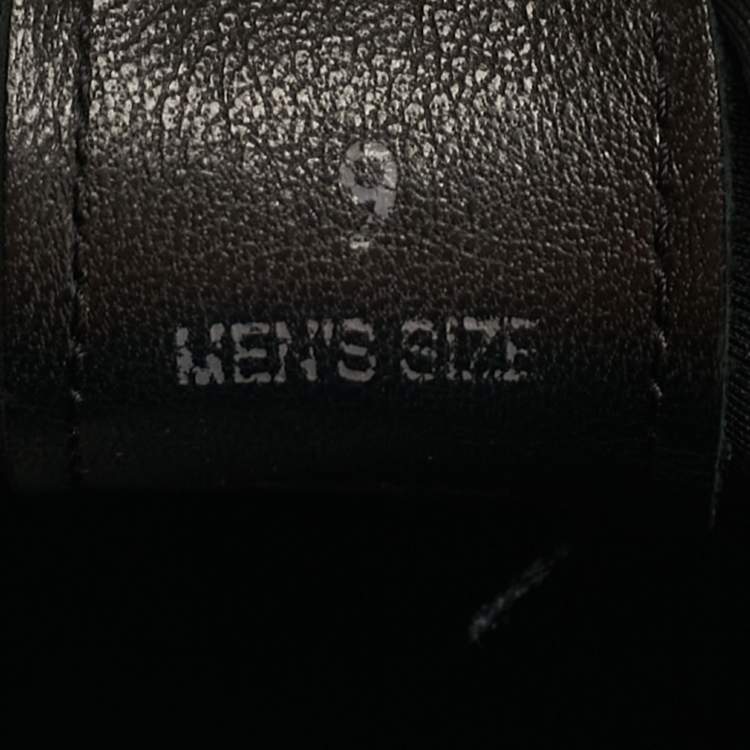 Pre Owned Tod's No_Code J Size 43 Black Leather and Neoprene Low Top Sneakers