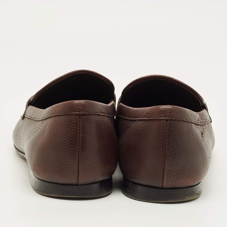 مملوكة مسبقًا حذاء لوفرز تودز سليپ أون جل د أسود مقاس 41