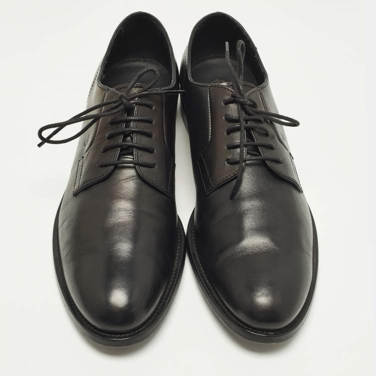 مملوكة مسبقًا Tod's Size 42.5 Black Leather Derby