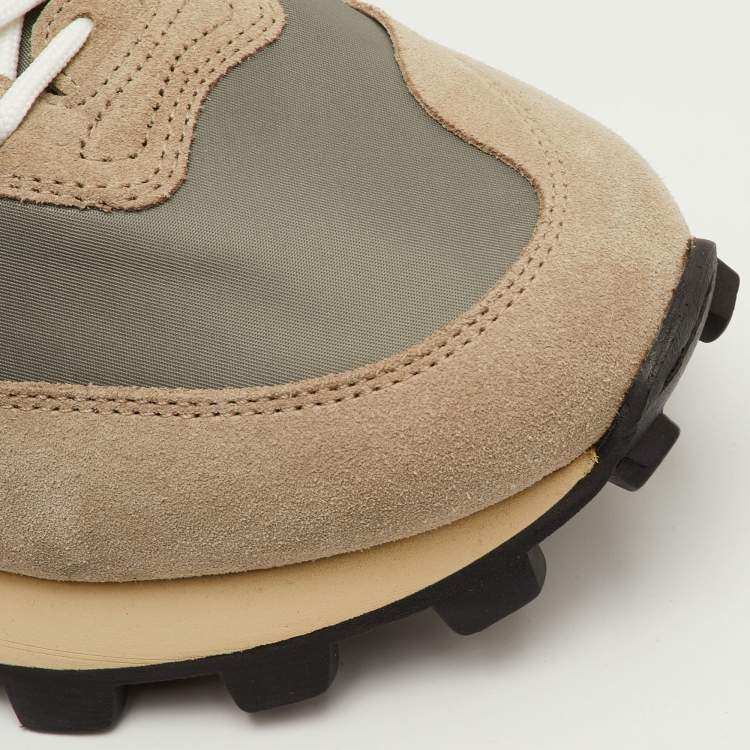 Pre Owned Tod's Size 41.5 Multicolor Fabric, Leather and Suede Low Top Sneakers