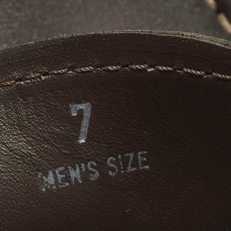 Pre Owned Tod's Gommino Size 41 Dark Brown Leather Driver Loafers