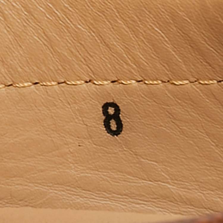 Pre Owned Tod's Gommino Ciry Size 42 Brown Leather Loafers