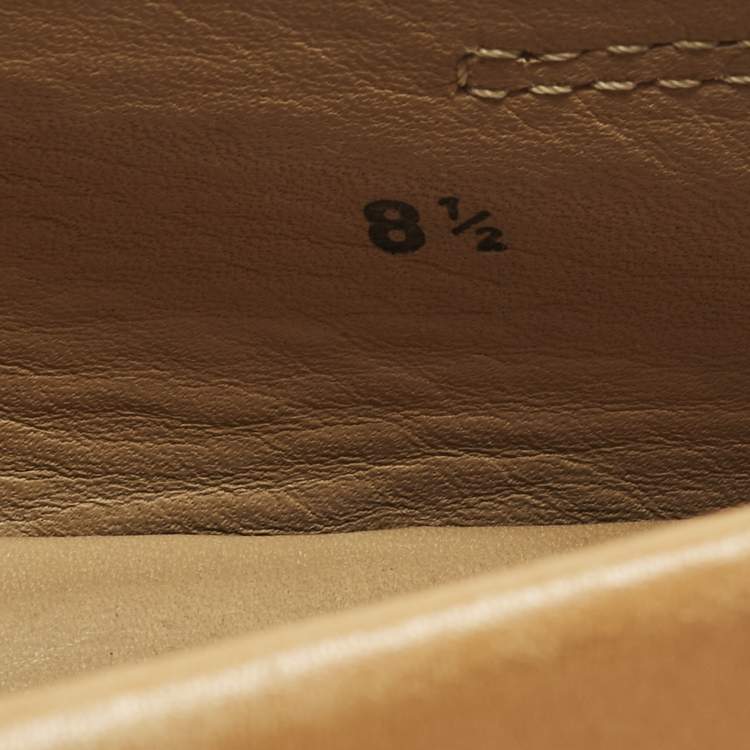 Pre Owned Tod's Size 42.5 Brown Leather Driver Loafers