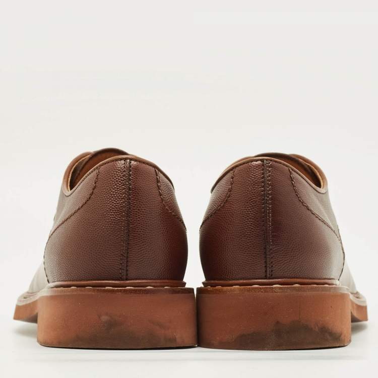 Pre Owned Tod's Size 42 Brown Leather Lace Up Oxfords