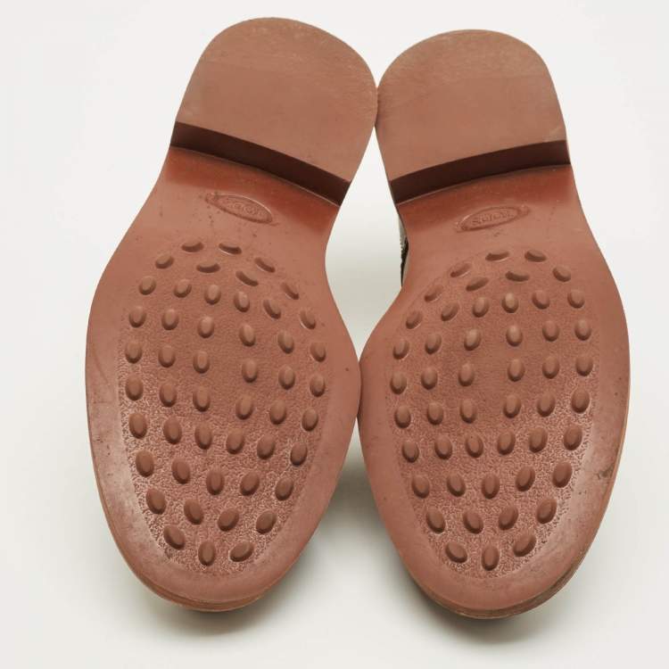 Pre Owned Tod's Size 42 Brown Leather Lace Up Oxfords