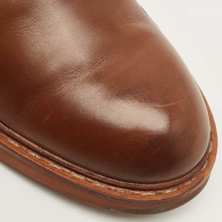 Pre Owned Tod's Size 42 Brown Leather Lace Up Oxfords