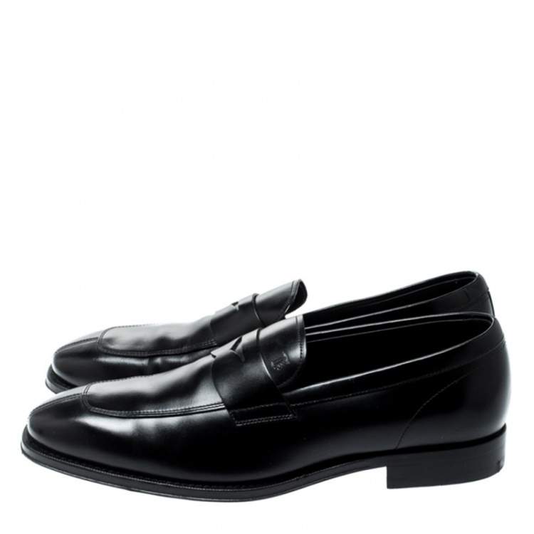 مملوكة مسبقًا Tod's Black Leather Penny Loafers Size 40