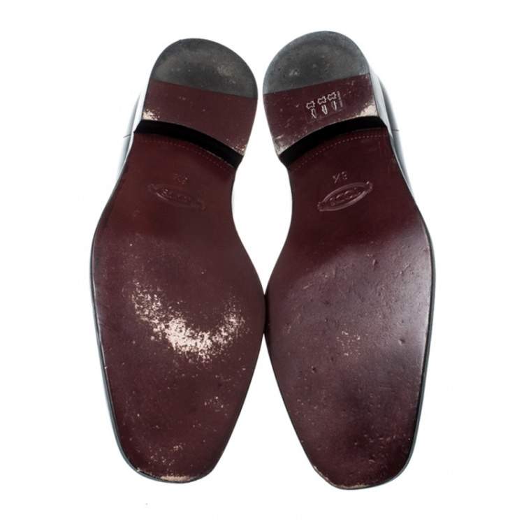 مملوكة مسبقًا Tod's Black Leather Penny Loafers Size 40