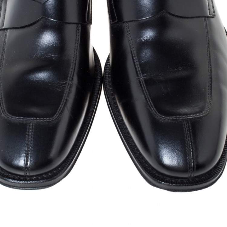مملوكة مسبقًا Tod's Black Leather Penny Loafers Size 40