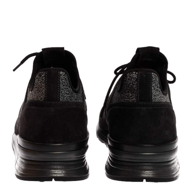 Pre Owned Tod's Black Suede Low Top Sneaker Size 45.5