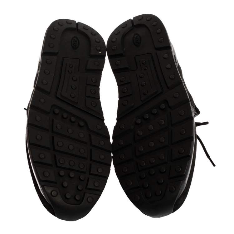 Pre Owned Tod's Black Suede Low Top Sneaker Size 45.5
