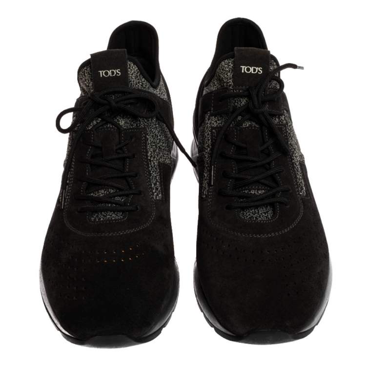 Pre Owned Tod's Black Suede Low Top Sneaker Size 45.5