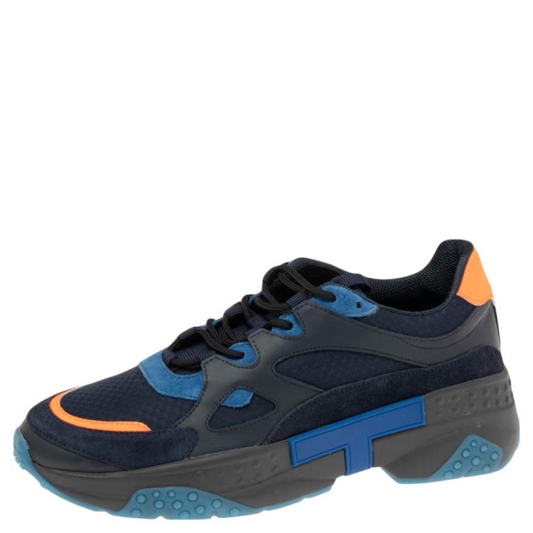 【送料&関税込】Tod's Multicolor Leather And Suede Sneakers Tod's Multicolor Leather, Mesh and Suede Low-Top Sneakers