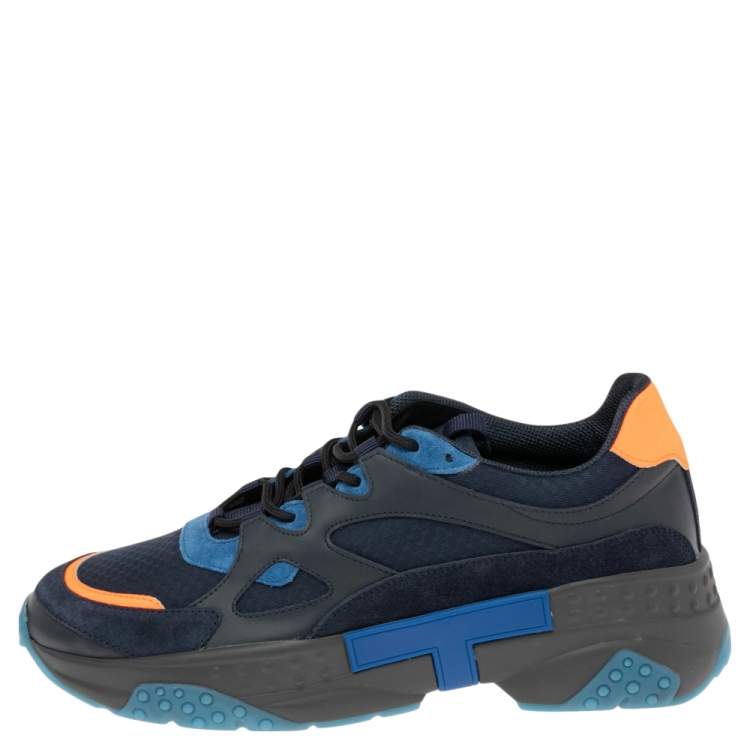 スニーカー TOD'S Multicolor Leather And Suede Sneakers Tod's Multicolor Leather, Mesh and Suede Low-Top Sneakers