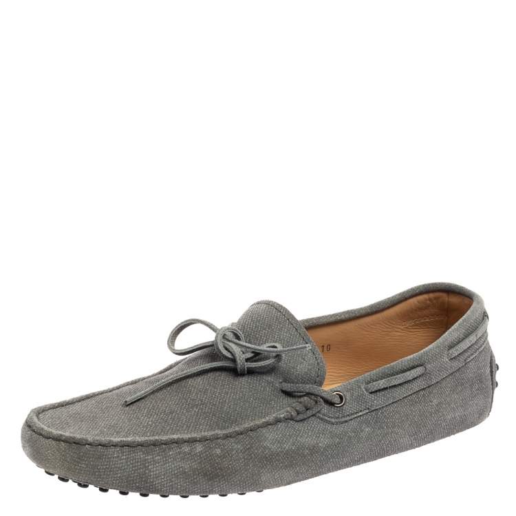 Slate Grey Suede Detail Loafers 44.5 Tod's | TLC