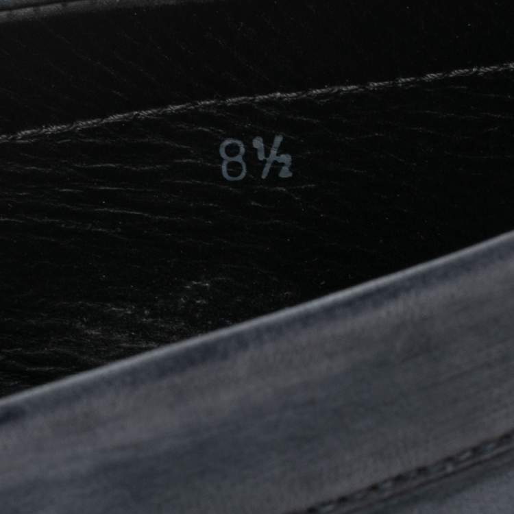 مملوكة مسبقًا Tod's Navy Blue Leather Penny Loafers Size 42.5
