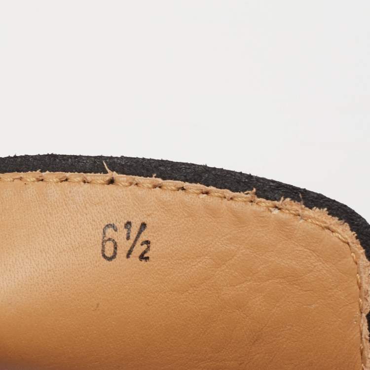 Pre Owned Tod's Black Leather Slip On Loafers Size  40
