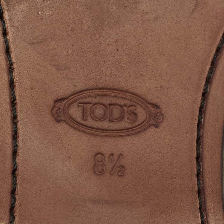 مملوكة مسبقًا Tod's Brown Suede Slip-on Loafers Size 42.5